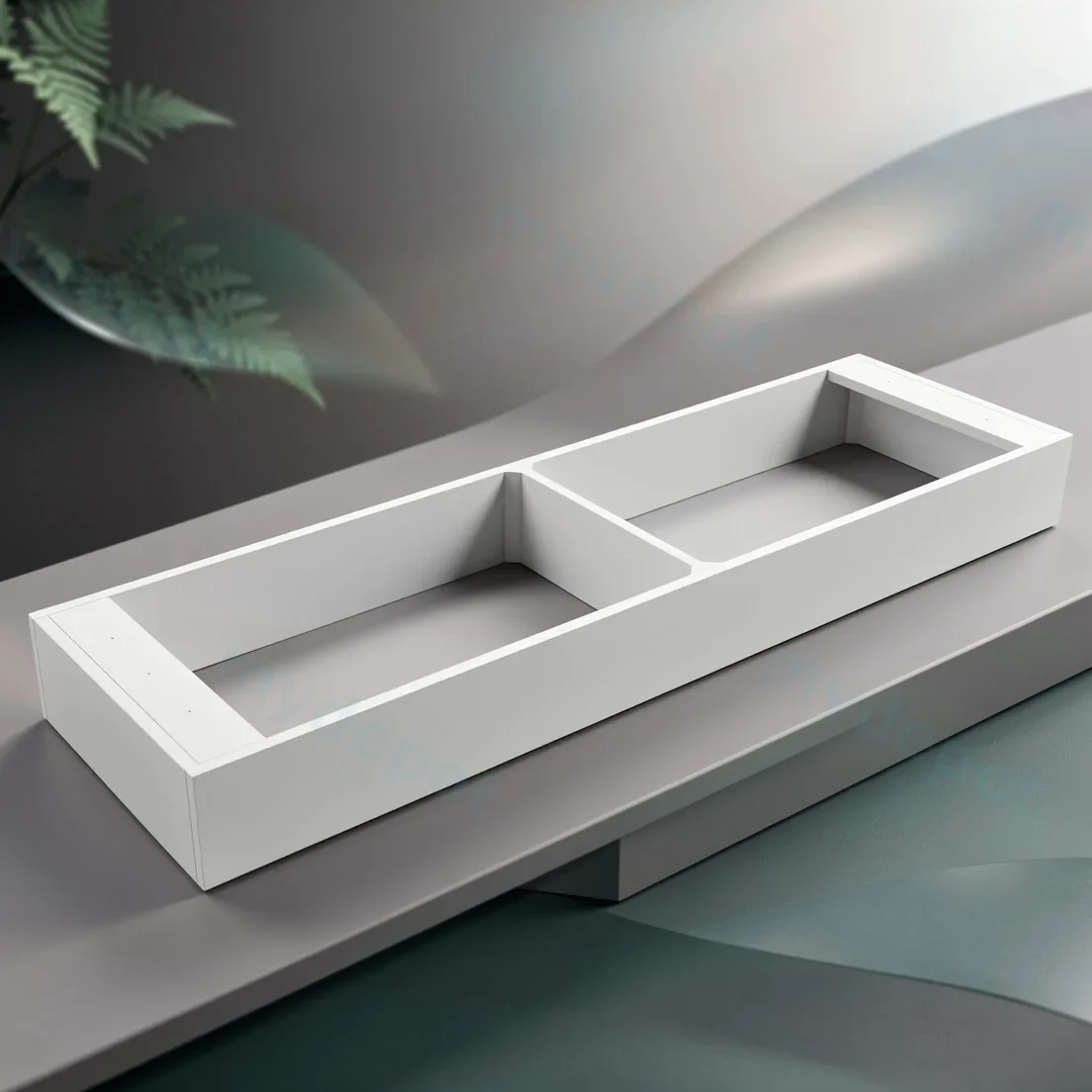 1490X435X150 Matte White Kickboard view 2