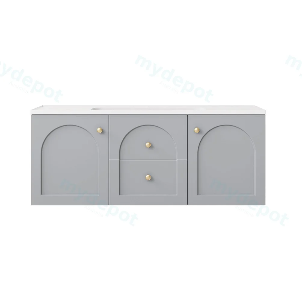 1190*455*470mm Matte Grey Chester Federation Wall Hung PVC Cabinet view 2
