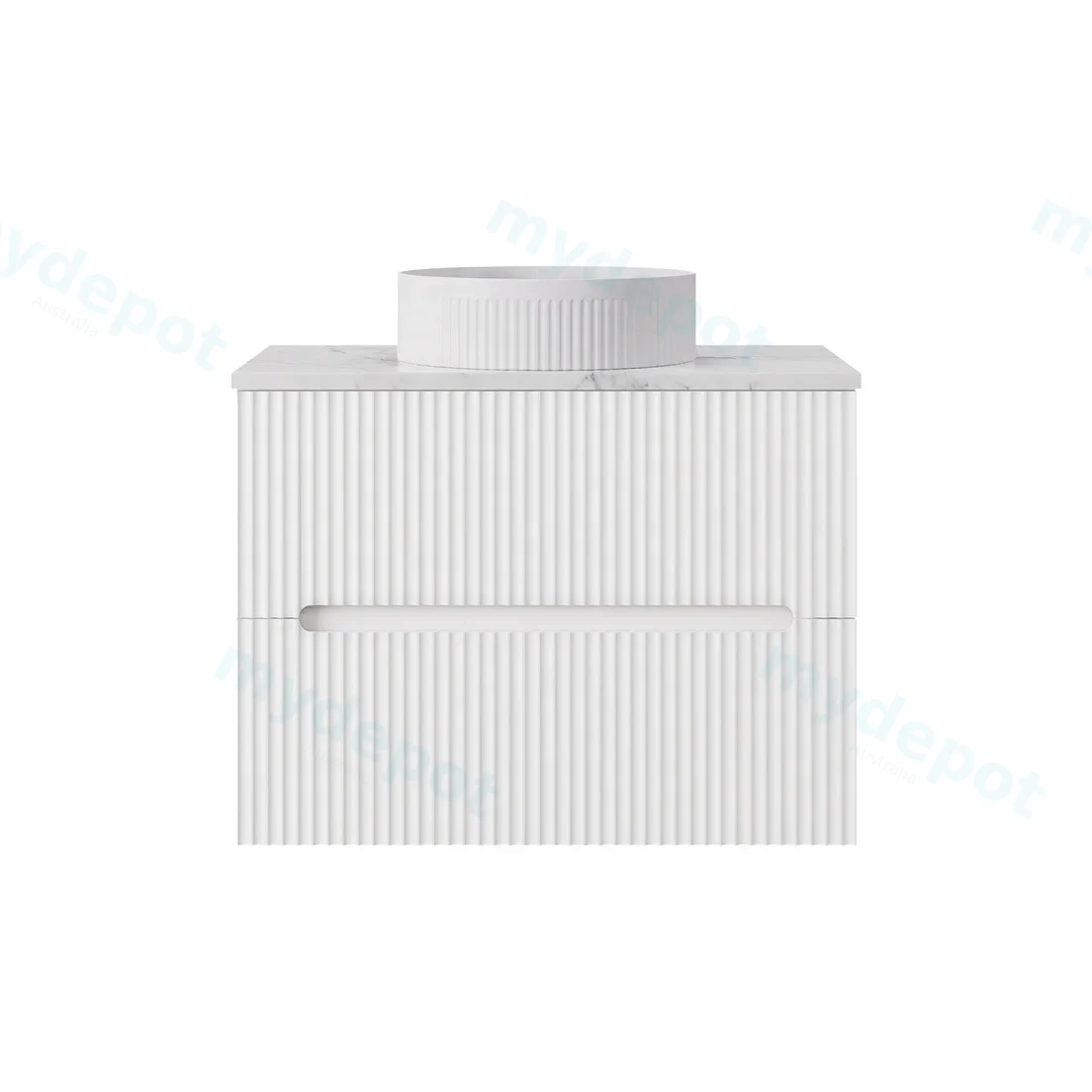 740*455*540mm Matte White Cabarita Morden Wall Hung PVC Cabinet view 2