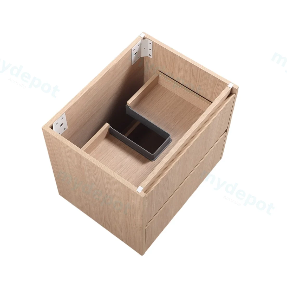 590*455*520mm Sandy Oak Wood Matt Gladstone Modern Wall Hung Plywood Cabinet view 6
