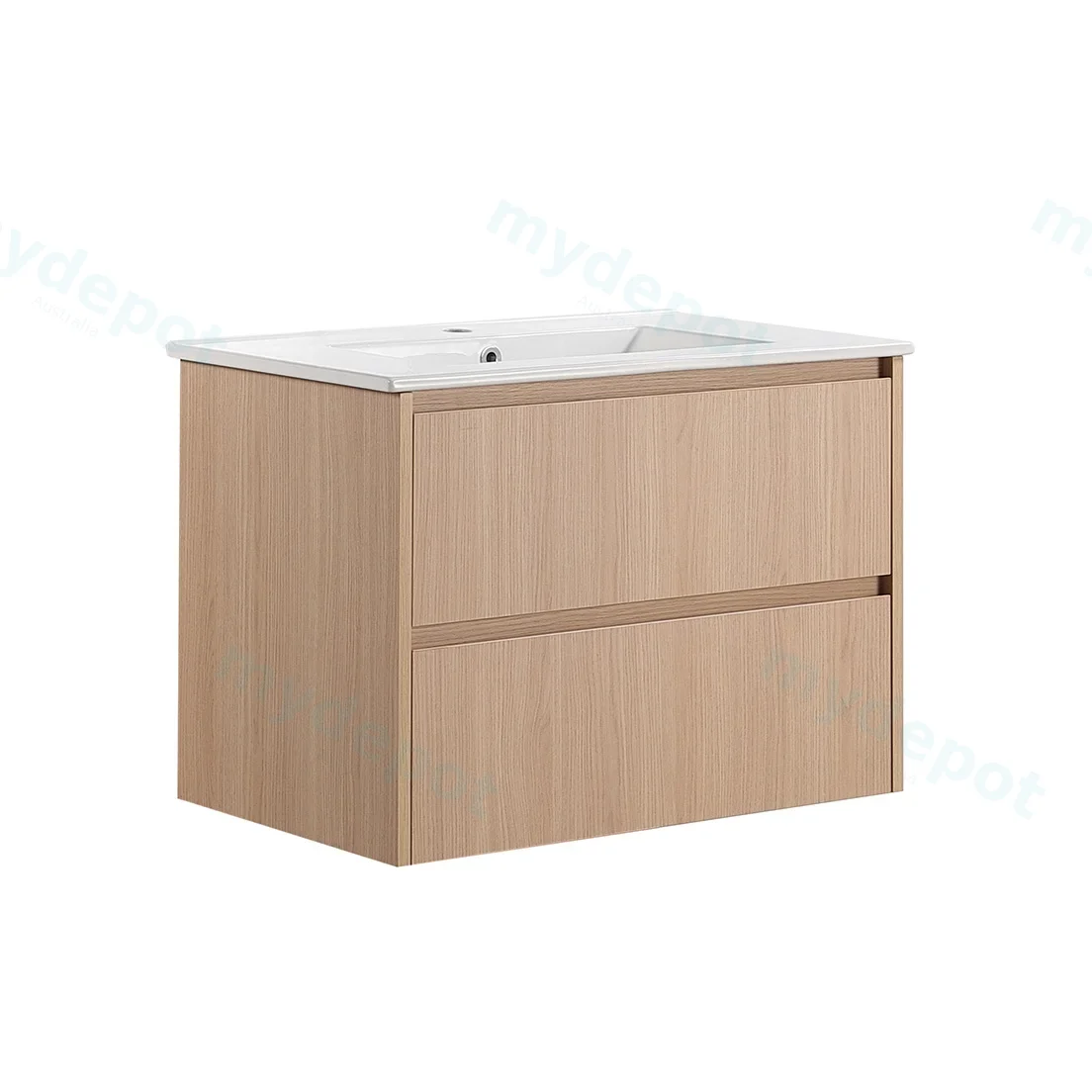 740*455*520mm Sandy Oak Wood Matt Gladstone Modern Wall Hung Plywood Cabinet view 4