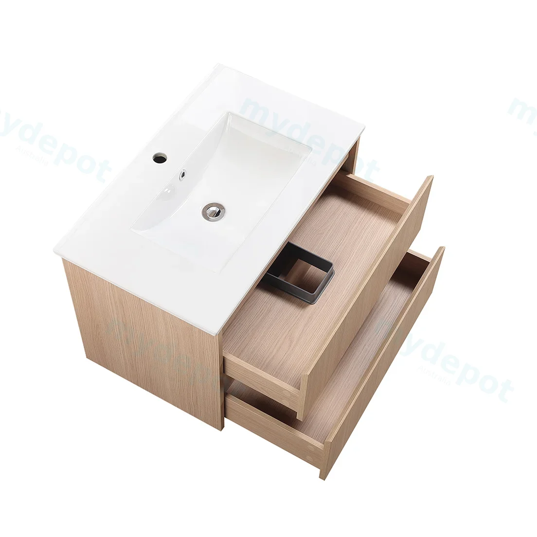 740*455*520mm Sandy Oak Wood Matt Gladstone Modern Wall Hung Plywood Cabinet view 5