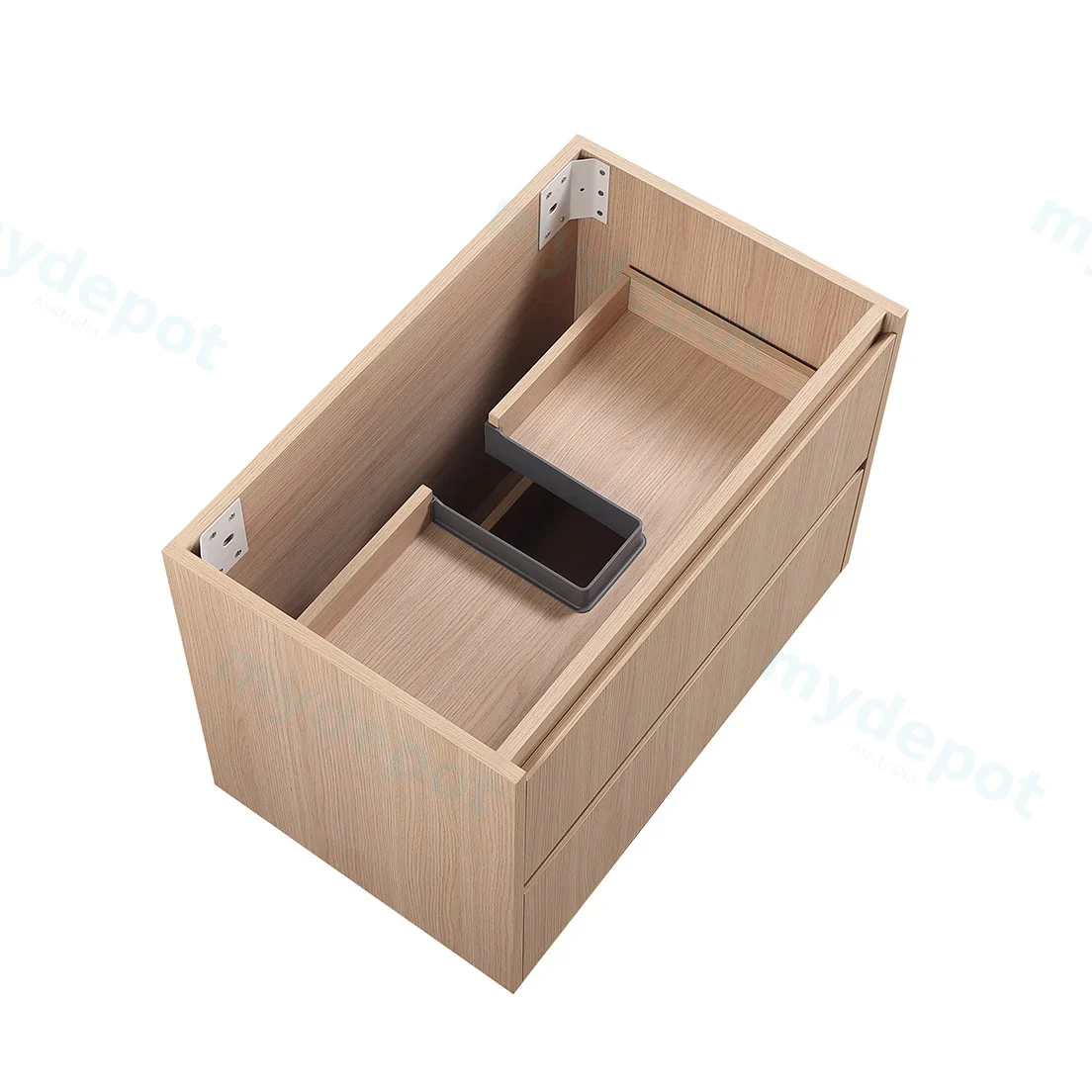 740*455*520mm Sandy Oak Wood Matt Gladstone Modern Wall Hung Plywood Cabinet view 6