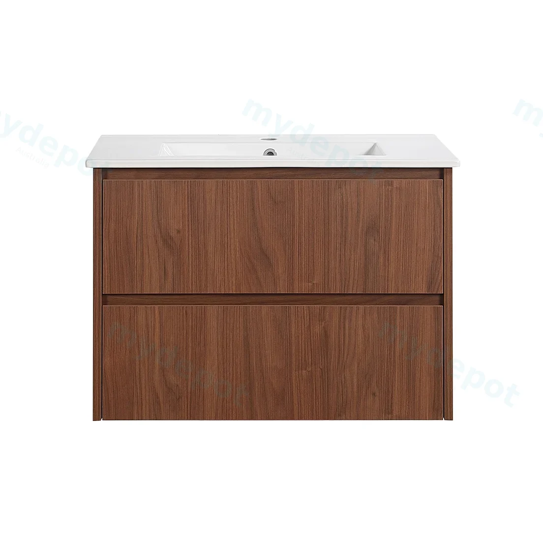 740*455*520mm Mocha Oak Wood Matt Gladstone Modern Wall Hung Plywood Cabinet view 3