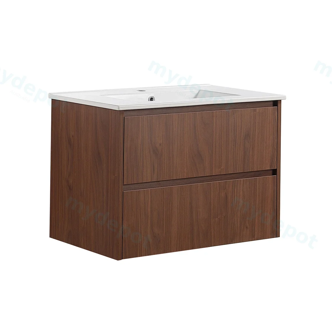 740*455*520mm Mocha Oak Wood Matt Gladstone Modern Wall Hung Plywood Cabinet view 4