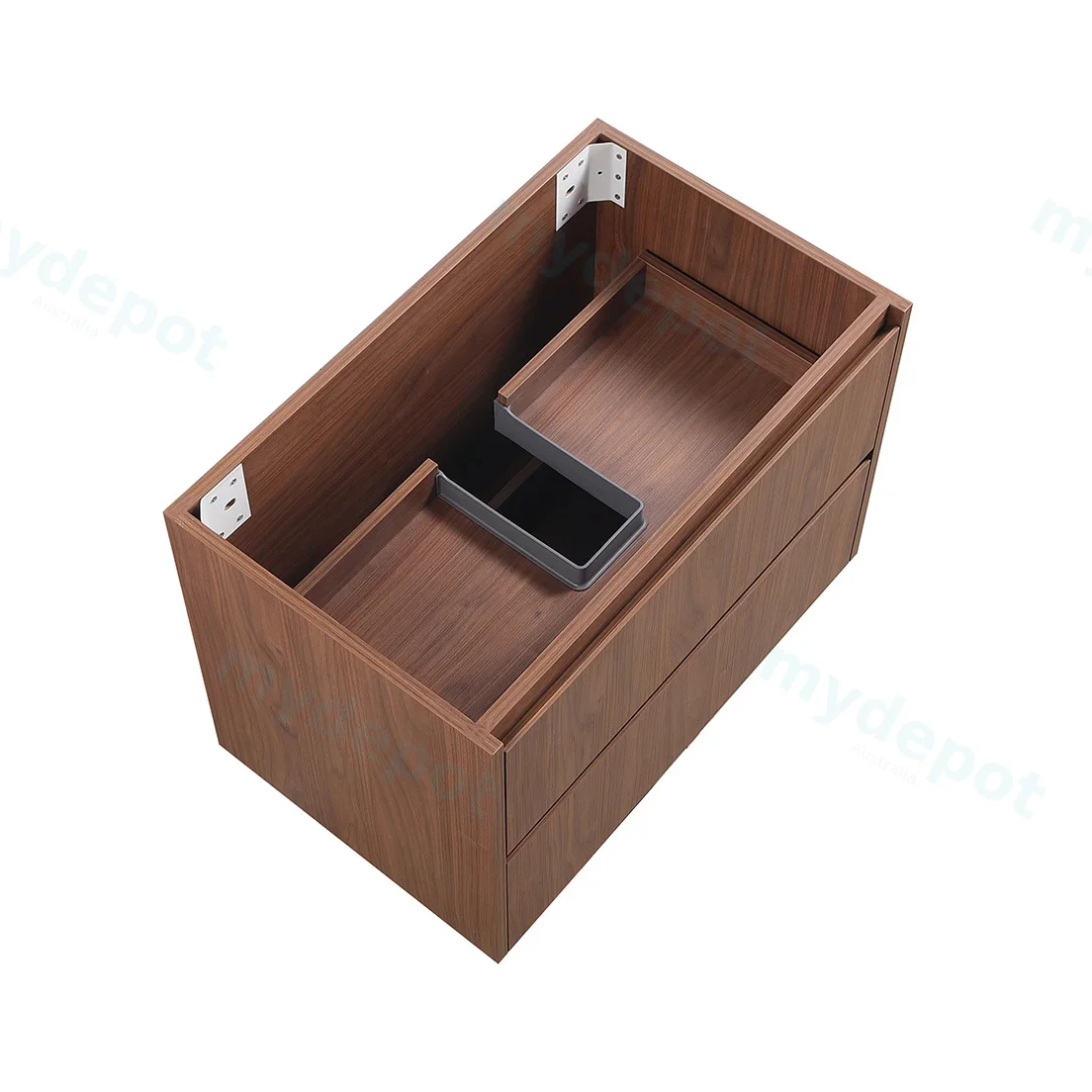 740*455*520mm Mocha Oak Wood Matt Gladstone Modern Wall Hung Plywood Cabinet view 6