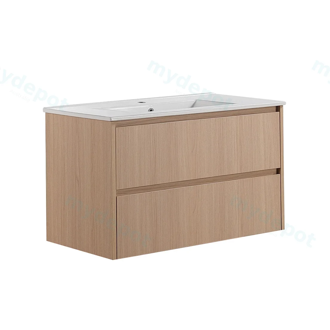 890*455*520mm Sandy Oak Wood Matt Gladstone Modern Wall Hung Plywood Cabinet view 4