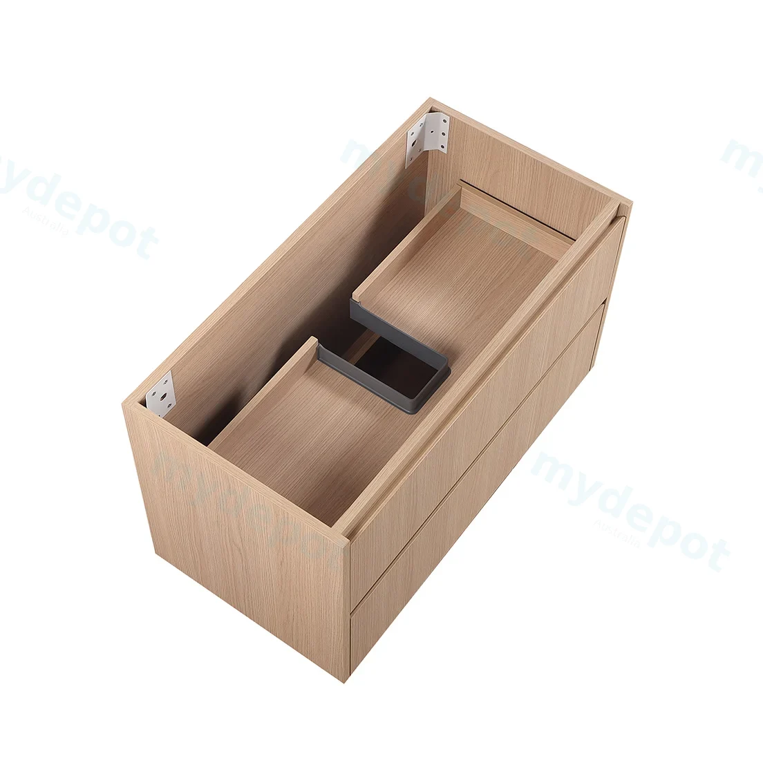 890*455*520mm Sandy Oak Wood Matt Gladstone Modern Wall Hung Plywood Cabinet view 5