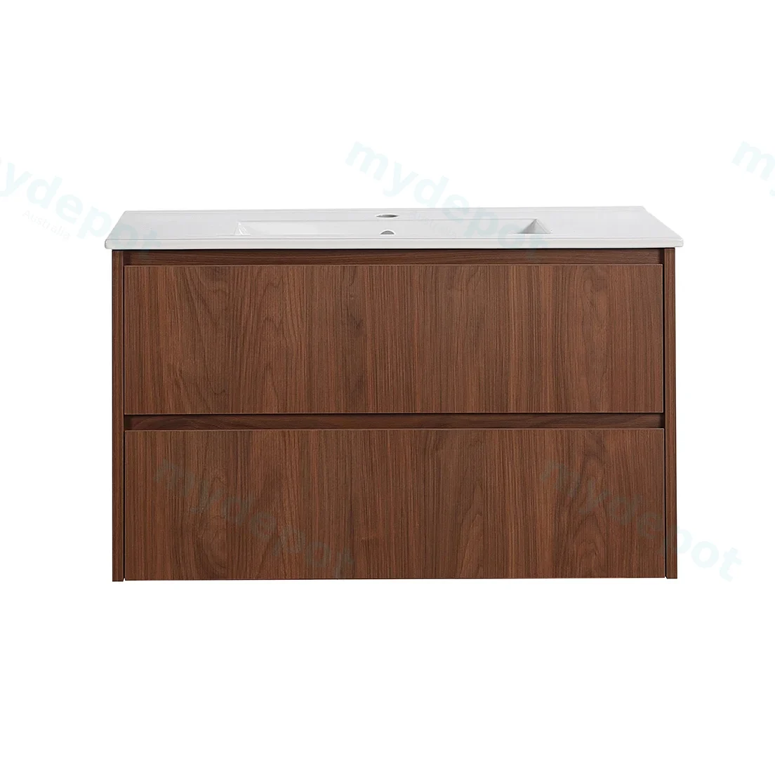 890*455*520mm Mocha Oak Wood Matt Gladstone Modern Wall Hung Plywood Cabinet view 3