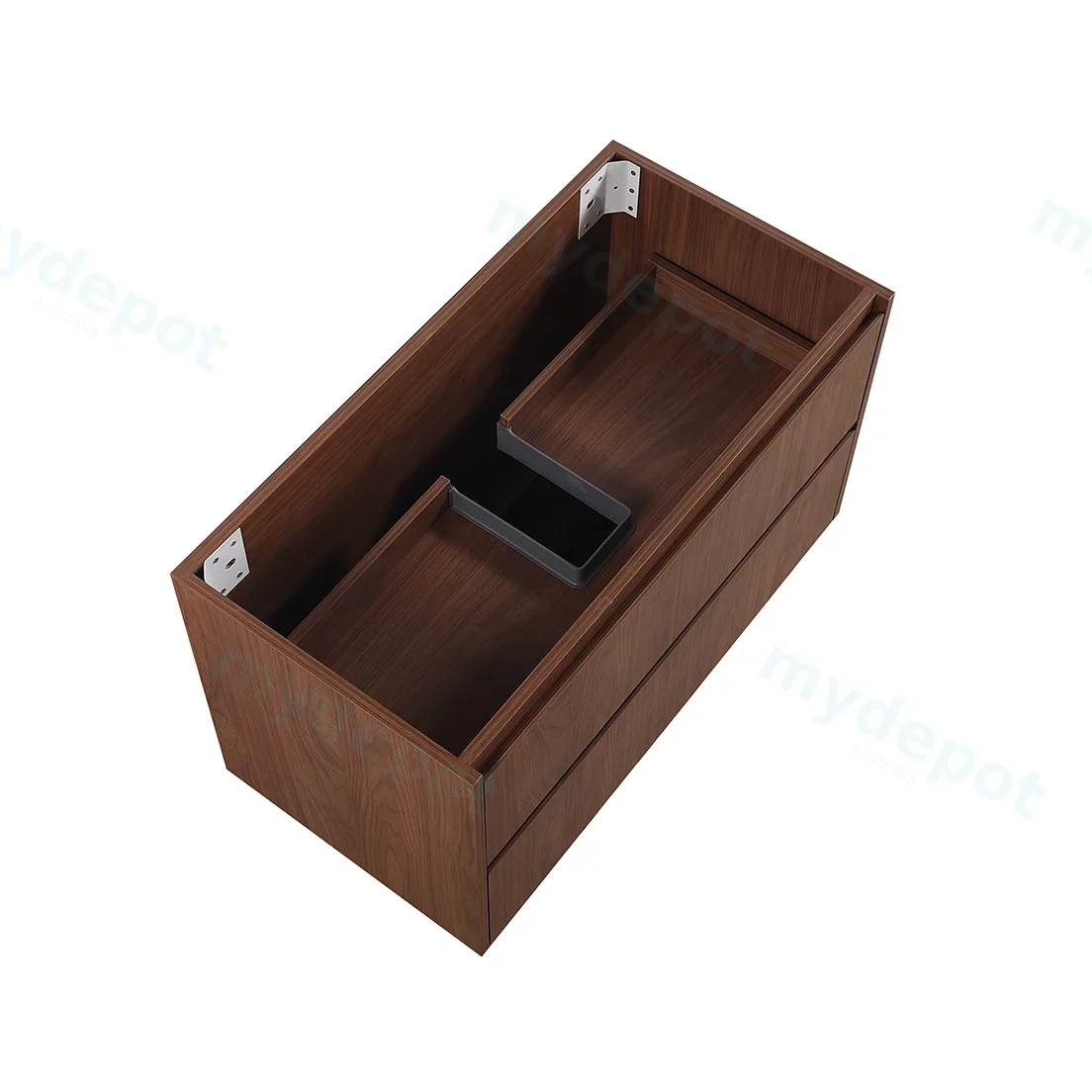 890*455*520mm Mocha Oak Wood Matt Gladstone Modern Wall Hung Plywood Cabinet view 6
