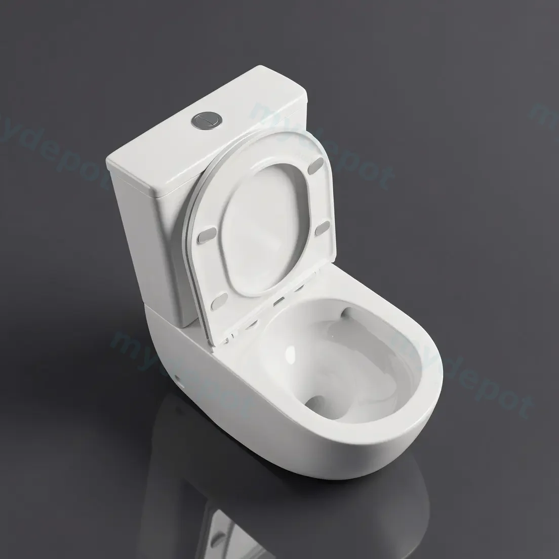 DIANA Gloss White Back To Wall Toilet Suite view 3