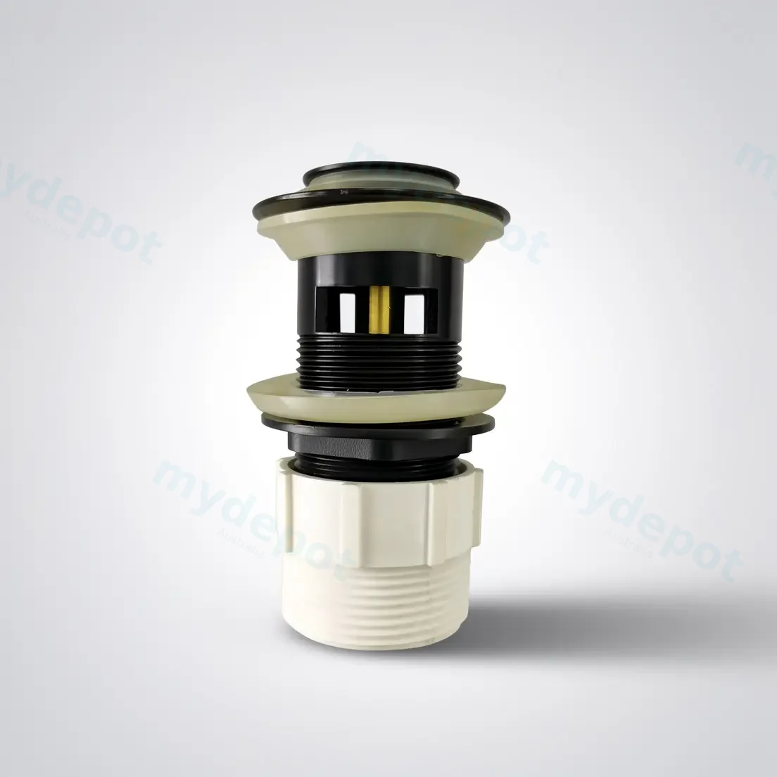Nana Matte Black Pop Up Waste 32/40mm With Overflow Solid Brass Plug Waste view 2