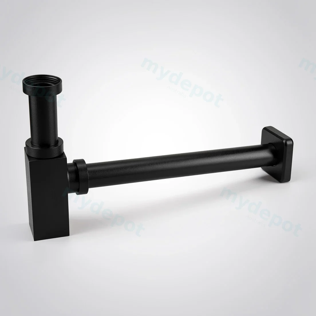 Square Matte Black Square Bottle Trap 32mm view 4