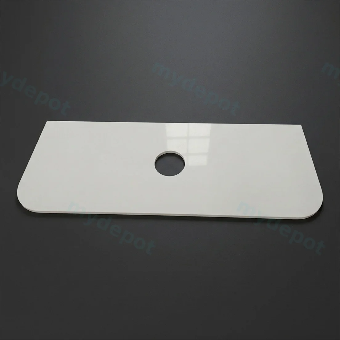 1200*460*400mm Bur Oak Round Edge Grooved Wall Hung Vanity Cabinet Only Soft Closed Single Drawer view 3