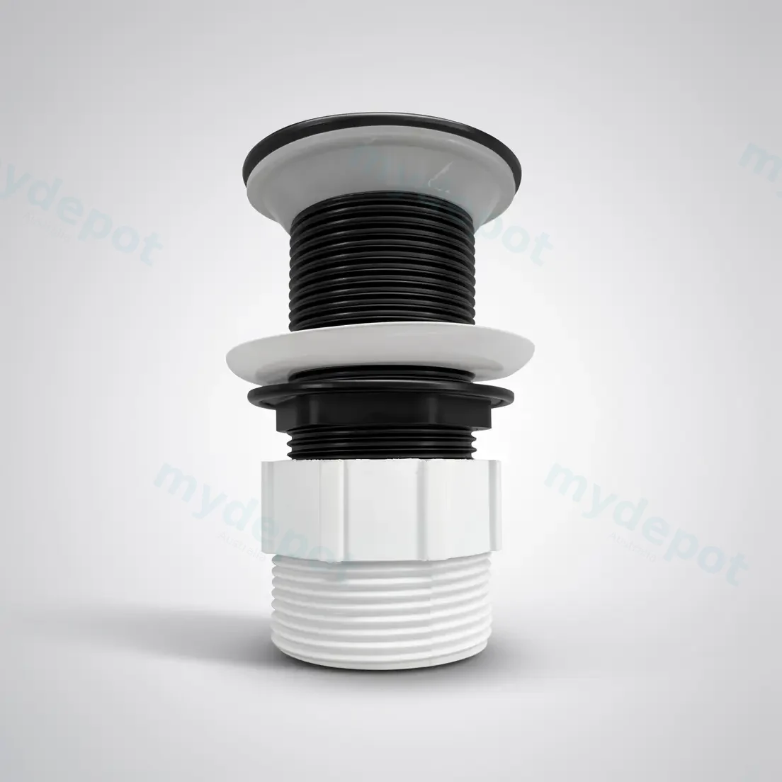 Nana Black Pop Up Waste Non Overflow Solid Brass Plug Waste view 3
