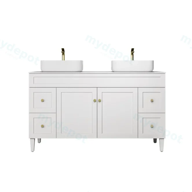 1490X455X860 Matte White Harold Federation Free Standing PVC Cabinet view 2