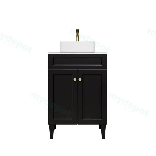 590X455X860 Matte Black Harold Federation Free Standing PVC Cabinet view 2