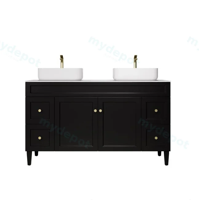 1490X455X860 Matte Black Harold Federation Free Standing PVC Cabinet view 2