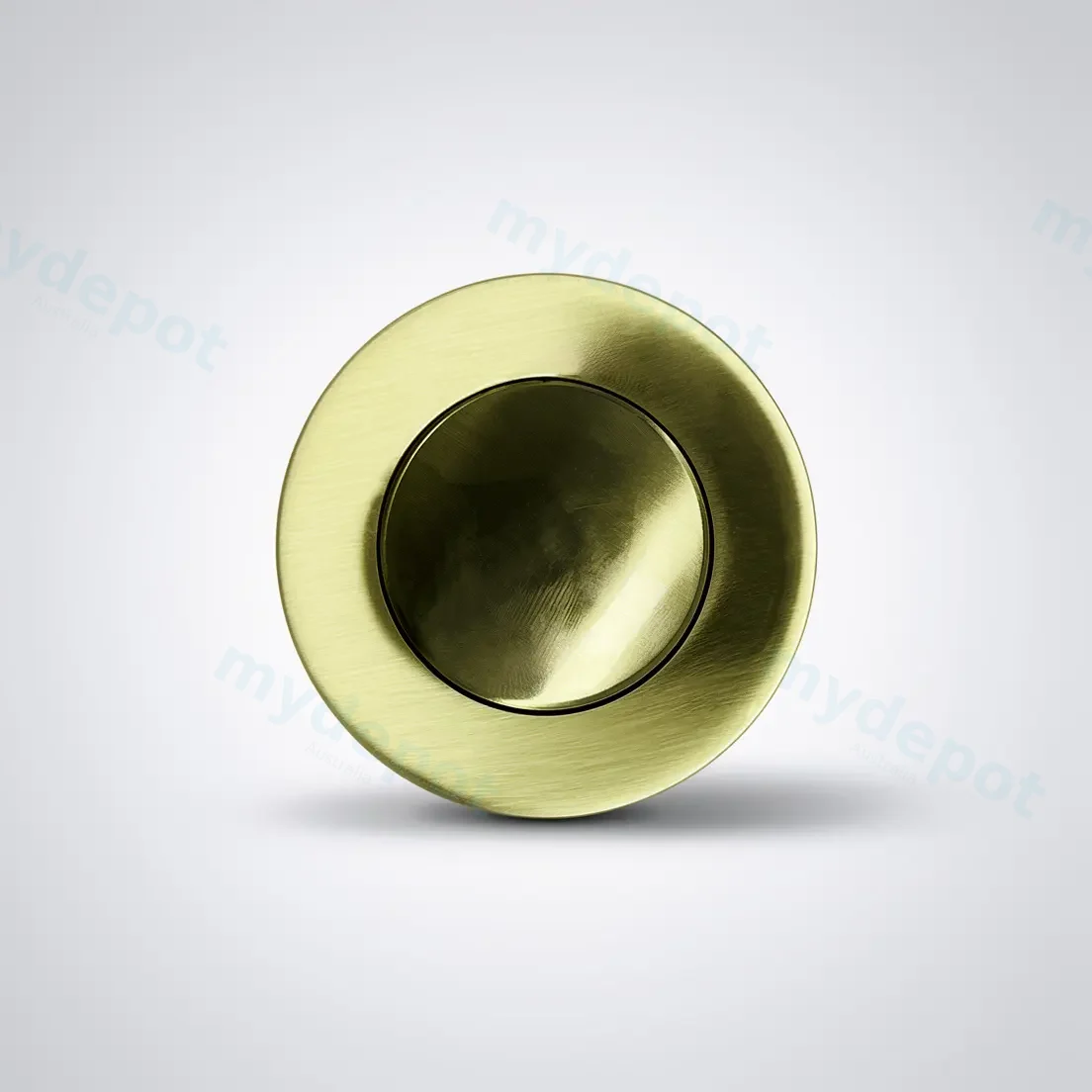Brushed Gold Solid Brass 32mm Pop Up Waste With Overflow view 3