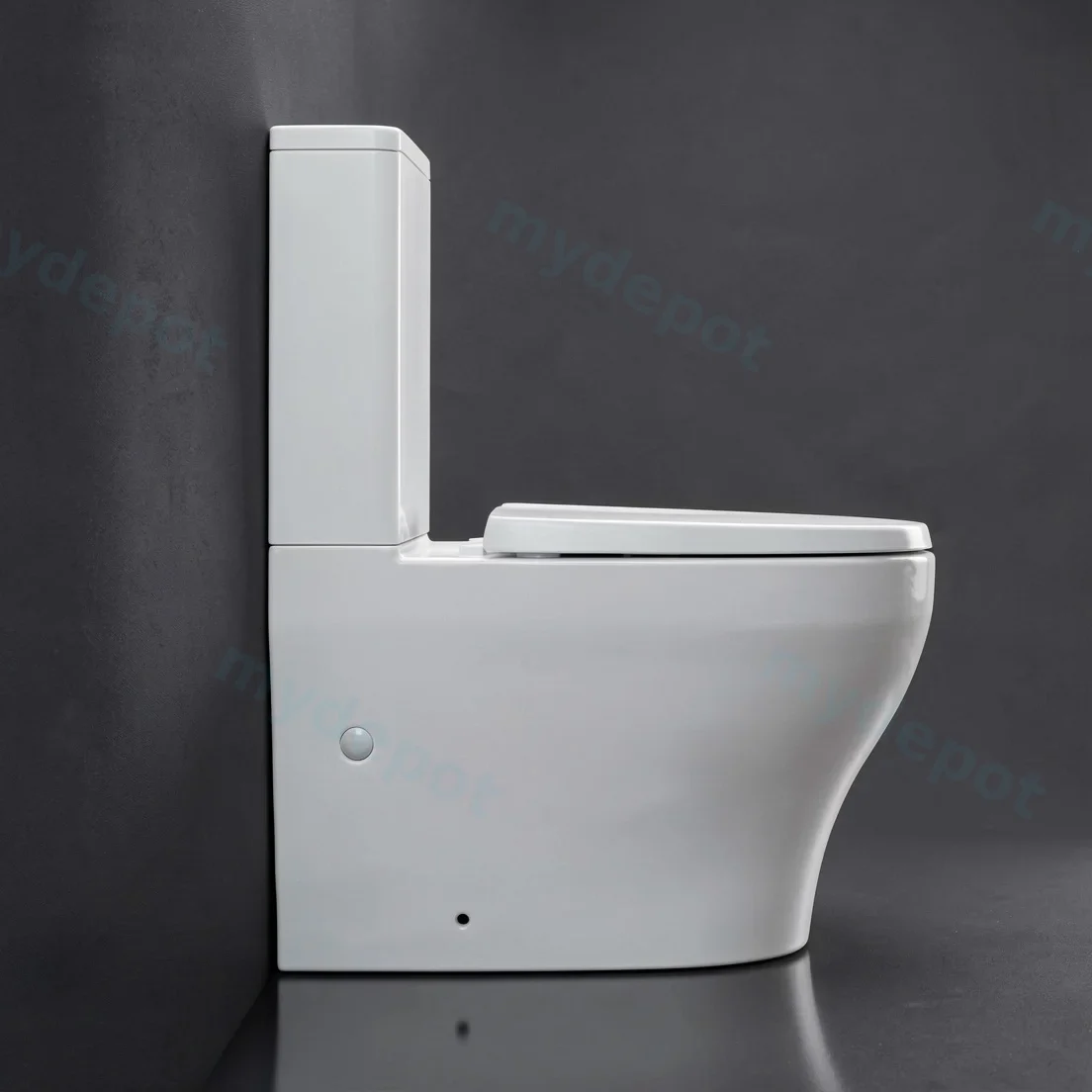 615*370*835mm Back To Wall Toilet Suite With Slim Uf Seat Cover And Universal Inlet Cistern T2 view 7