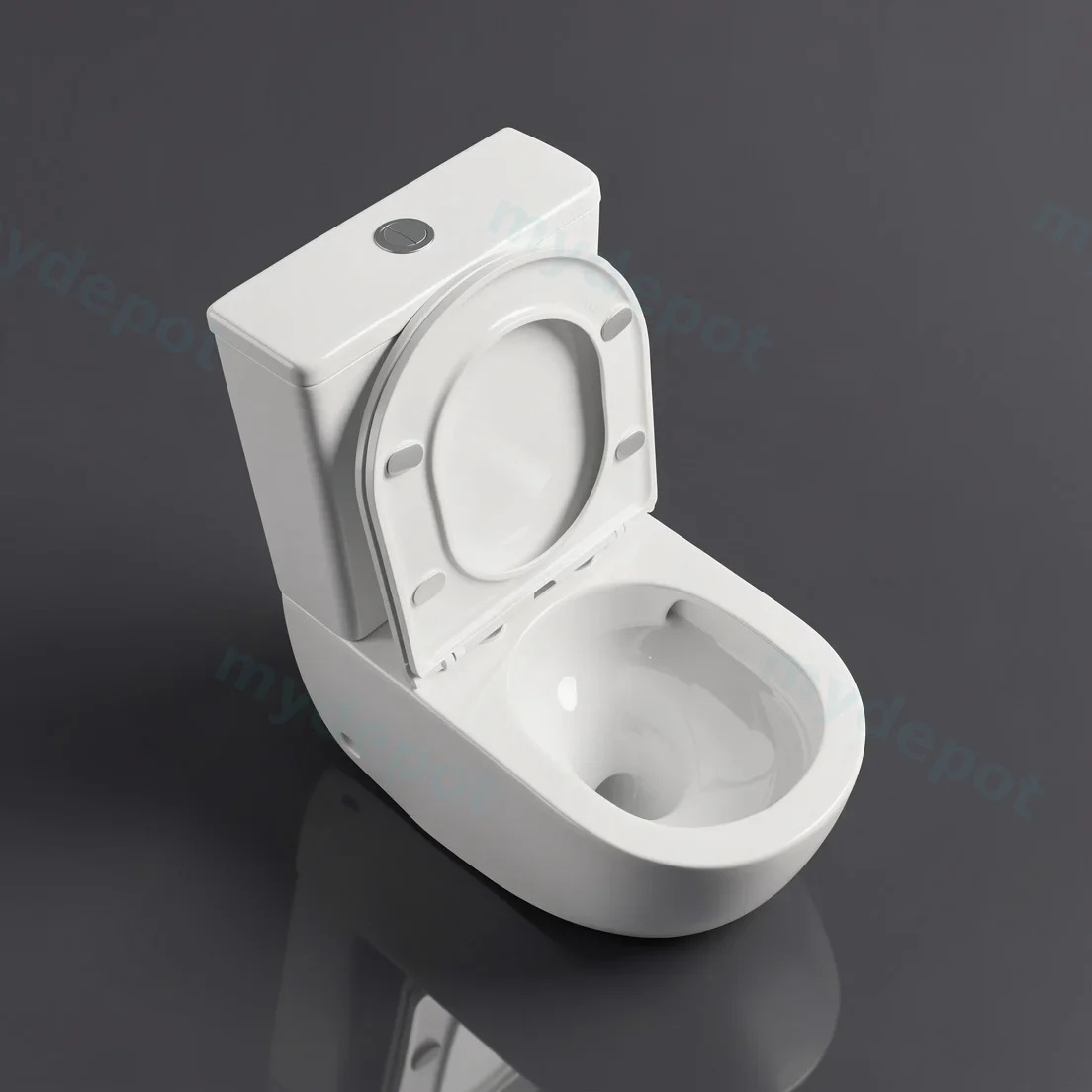 DIANA Gloss White Back To Wall Toilet Suite view 12