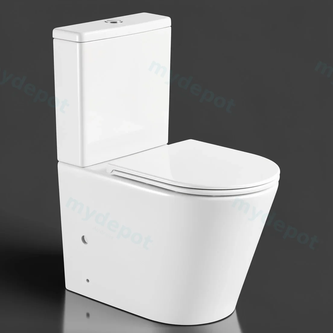 OXFORD Gloss White Back-to-Wall Toilet Suite view 6