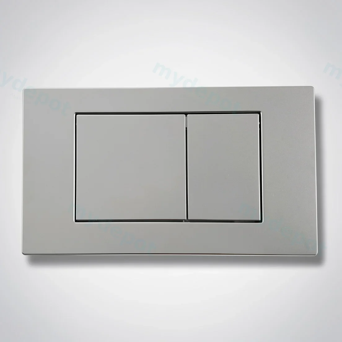 ABS Square Push Plate Chrome view 2