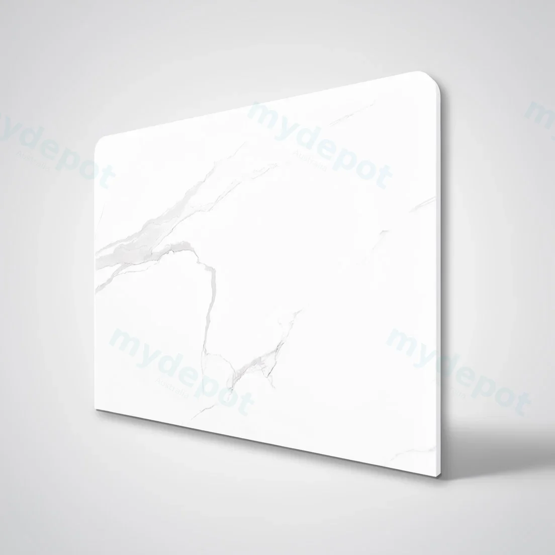 600x465x15mm White Marble Look Sintered Stone Top Benchtop view 2