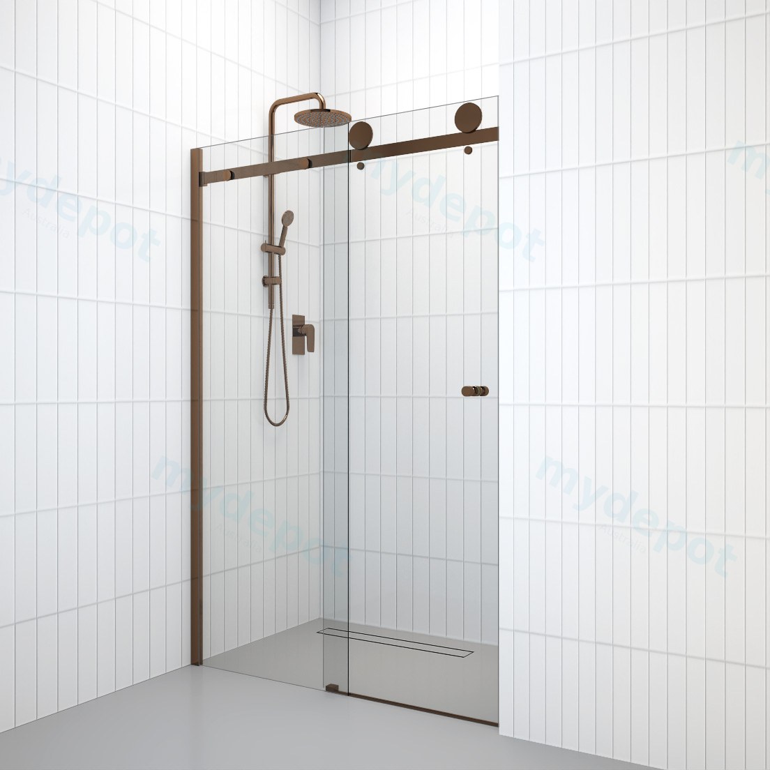 10mm Wall to Wall Frameless Shower Screens,  Australian Standards AS/NZS 1288 and 2208 and be made of Grade A toughened glass. view 4