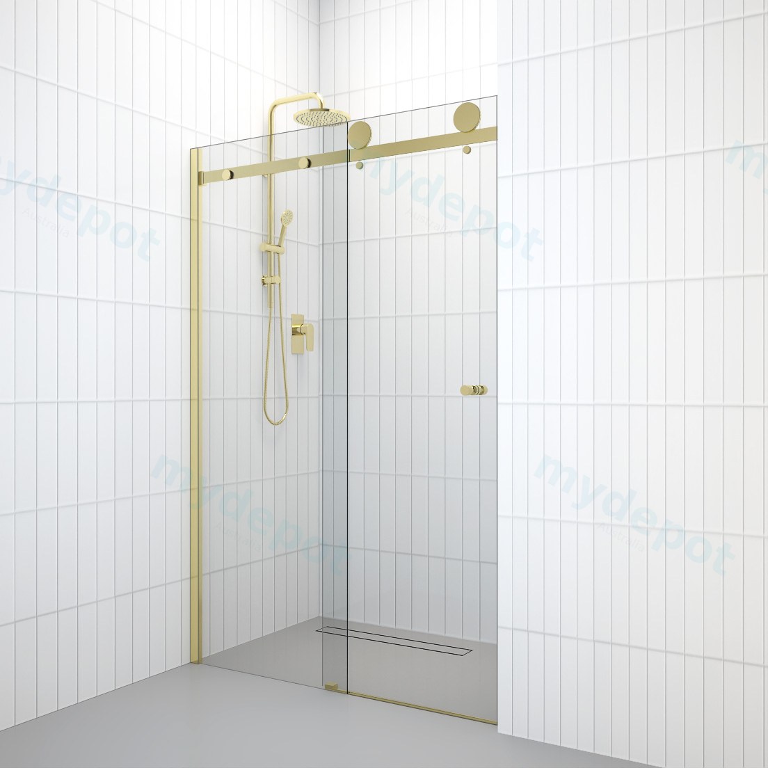 10mm Wall to Wall Frameless Shower Screens,  Australian Standards AS/NZS 1288 and 2208 and be made of Grade A toughened glass. view 6