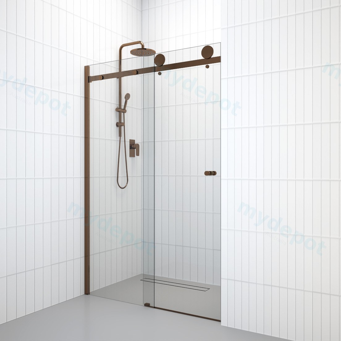 10mm Wall to Wall Frameless Shower Screens,  Australian Standards AS/NZS 1288 and 2208 and be made of Grade A toughened glass. view 7