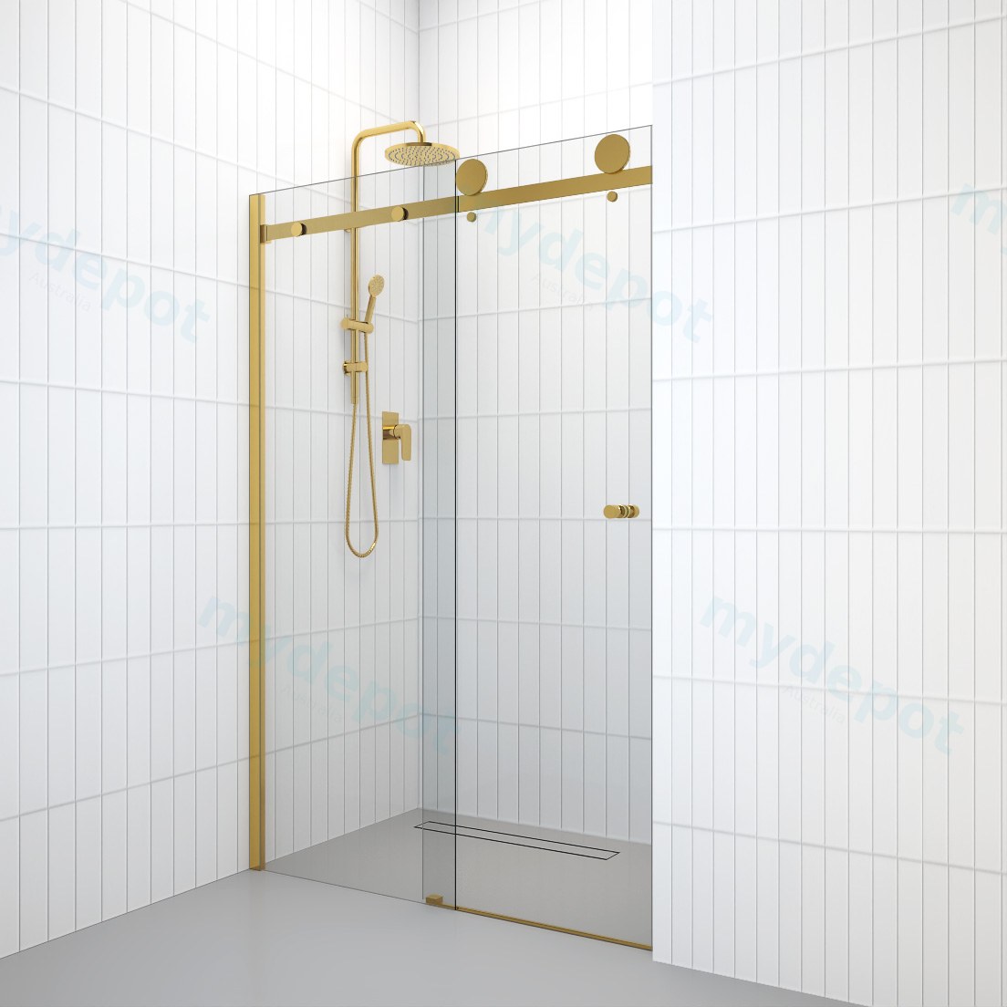10mm Wall to Wall Frameless Shower Screens,  Australian Standards AS/NZS 1288 and 2208 and be made of Grade A toughened glass. view 8