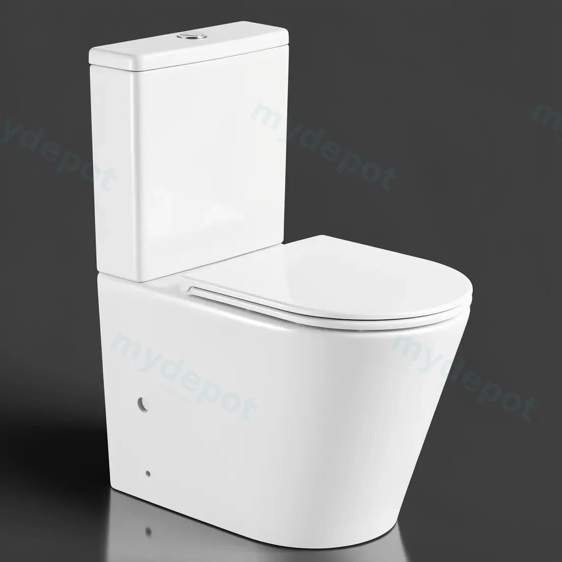 OXFORD Gloss White Back-to-Wall Toilet Suite view 2