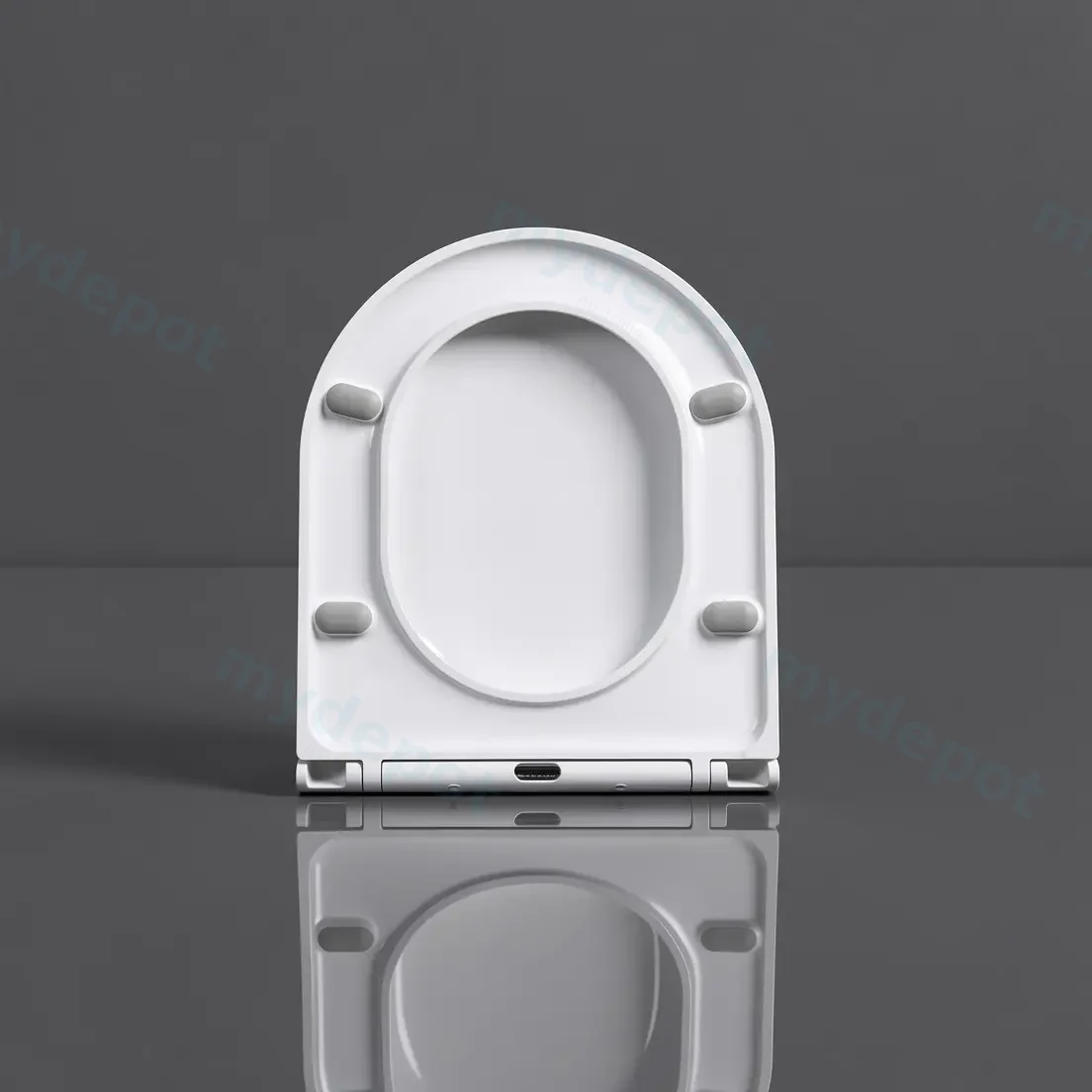 Gloss White Slim Uf Seat Compatible With Hani,Pani,Vera,Moi,Toi,Zara99,Zara66,Raul99, Raul66 view 4