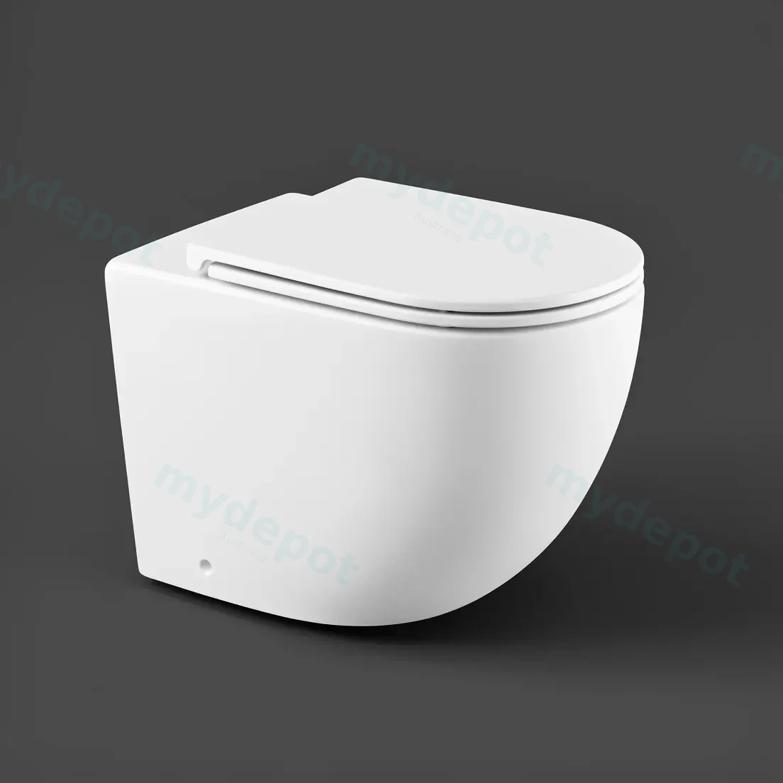 Norton99 Matt White Floor Pan With Slim Uf Seat Cover view 3