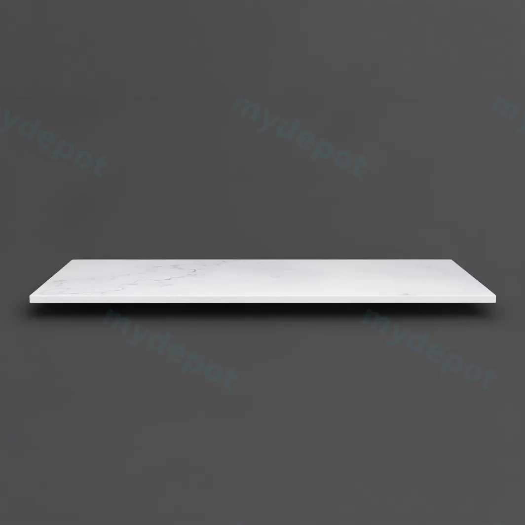 1200x465x20mm Quartz Stone Top Gloss White Marble Look Silica-Free Caesarstone Benchtop view 2