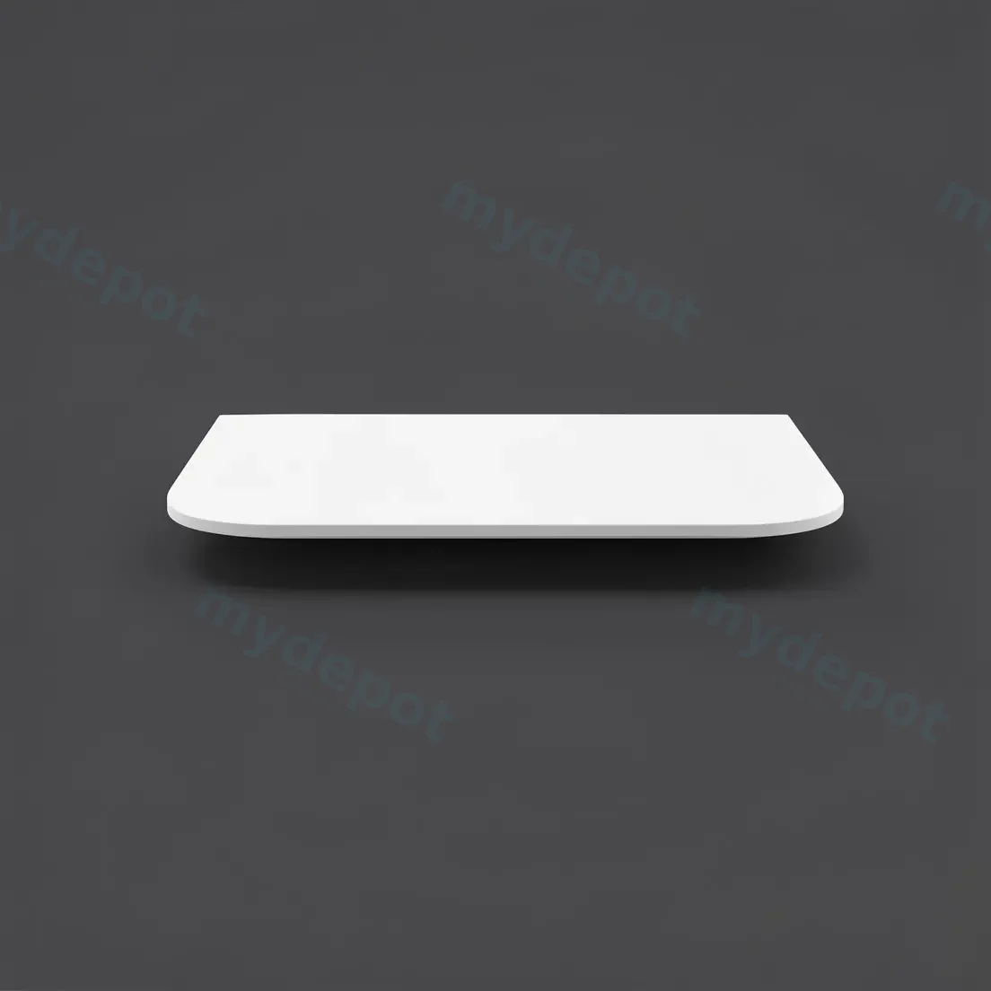 750mm Matte White Stone Top Rounded Corner Benchtop view 3
