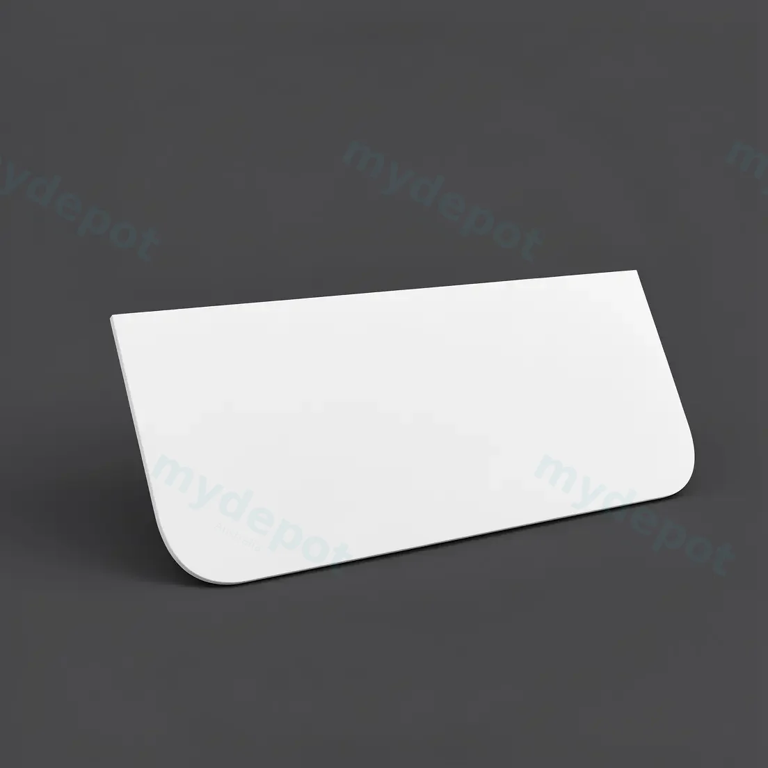 900mm Matte White Sintered Stone Top Rounded Corner Benchtop view 2