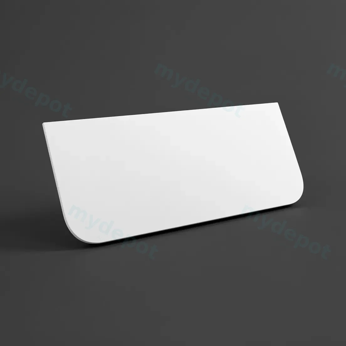 1200mm Matte White Sintered Stone Top Rounded Corner Benchtop view 2