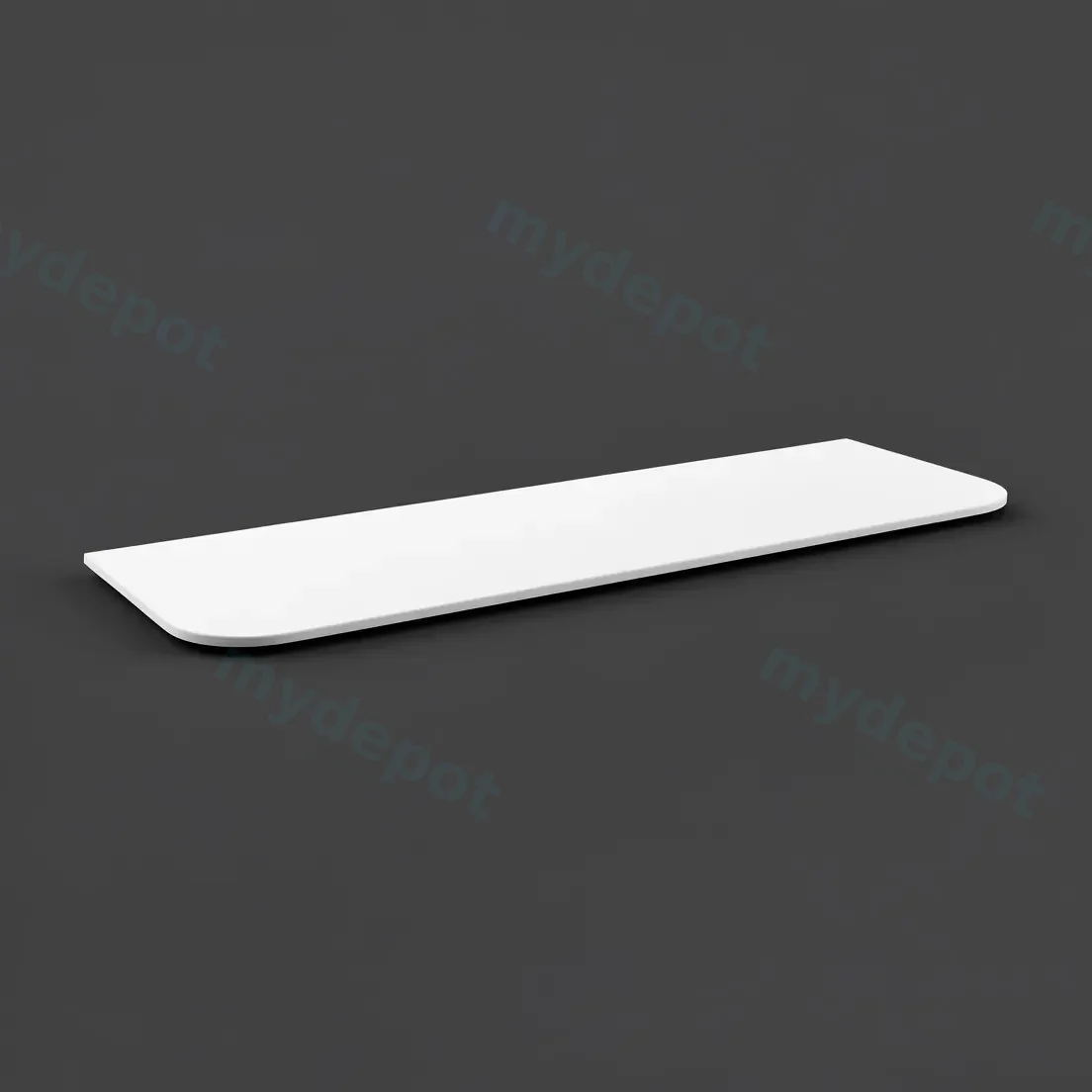 1500mm Matte White Sintered Stone Top Rounded Corner Benchtop view 2