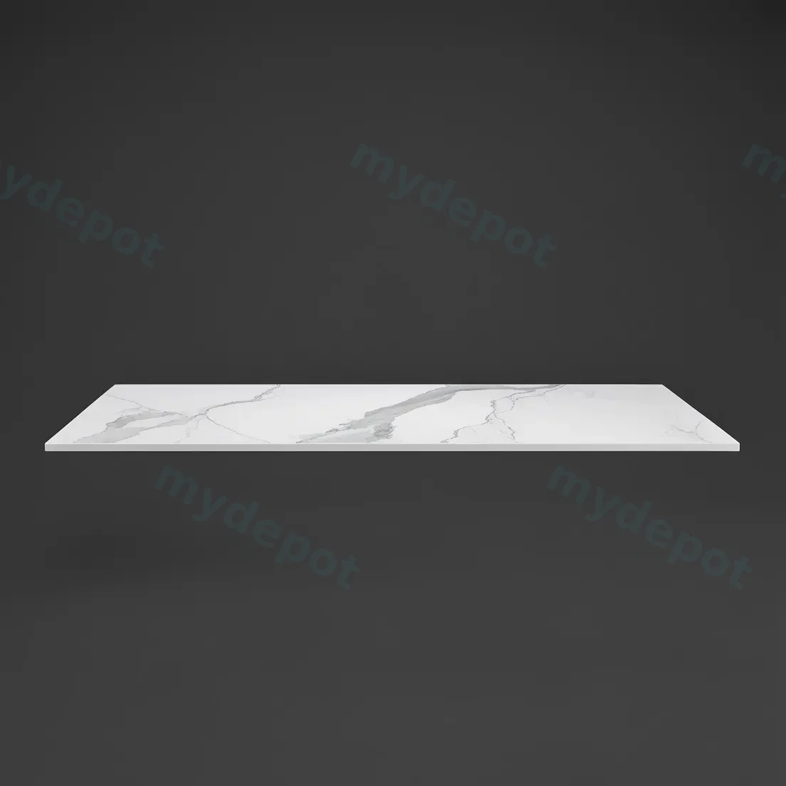 1200mm White Marble Look Sintered Stone Top Matte Finish Benchtop view 2