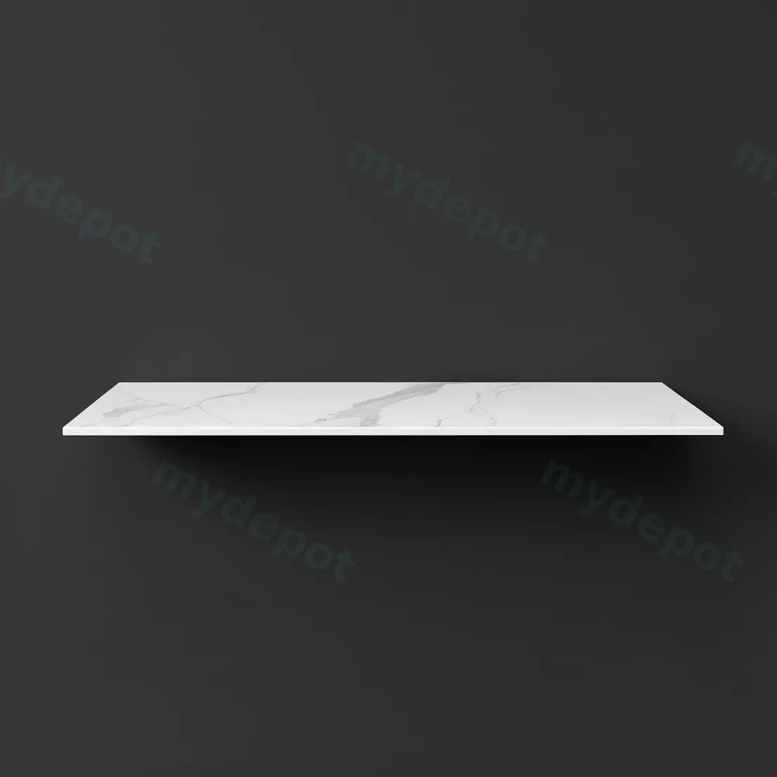 1200mm White Marble Look Sintered Stone Top Matte Finish Benchtop view 2