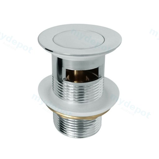 Nana Chrome Pop Up Waste With Overflow Solid Brass Plug Waste