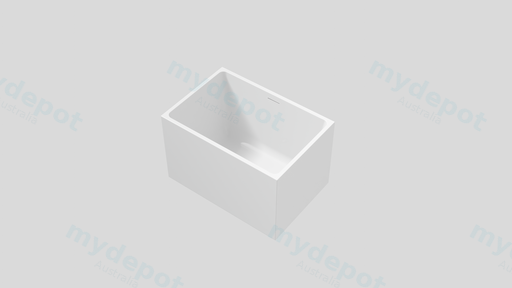 1000X680X650mm Gloss White Crete Multifit Free Standing Bath Overflow 40mm Waste+Pipe Supplied