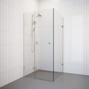 10mm Square Corner Pivot Frameless Shower Screens,  Australian Standards AS/NZS 1288 and 2208 and be made of Grade A toughened glass.