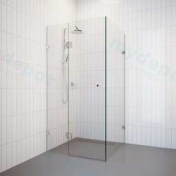 10mm Square Corner Pivot Frameless Shower Screens,  Australian Standards AS/NZS 1288 and 2208 and be made of Grade A toughened glass.
