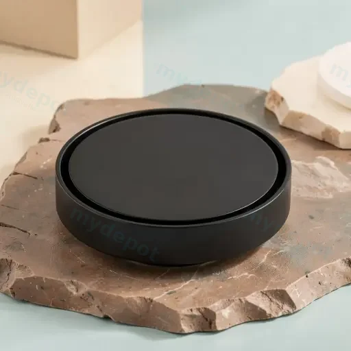 115X115mm Black Round Tile Insert Floor Drain(88mm)