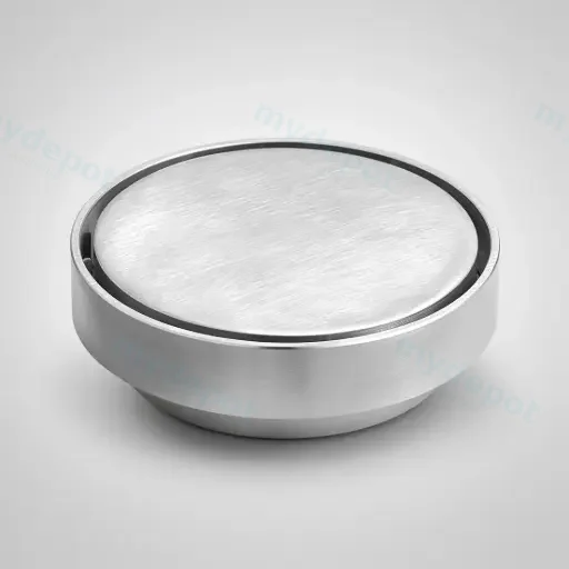 115X115mm Brushed Nickel Clear Out Floor Waste(88mm Outlet)