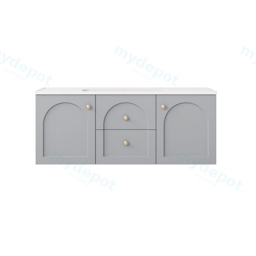 1190*455*470mm Matte Grey Chester Federation Wall Hung PVC Cabinet