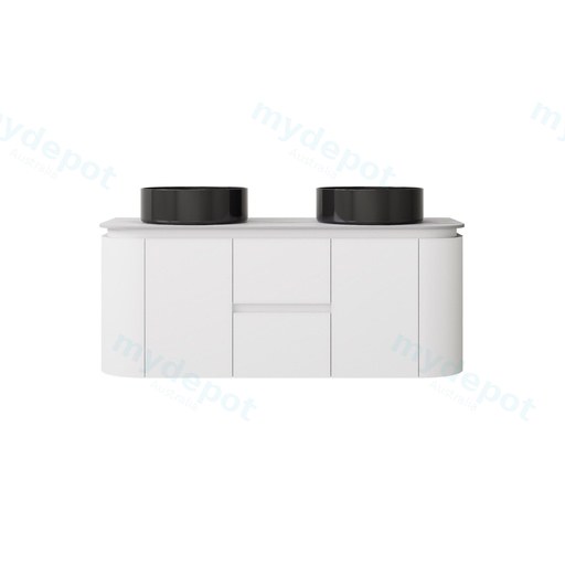 1190X455X470mm Matte White Devito Modern Wall Hung Vanity PVC Cabinet